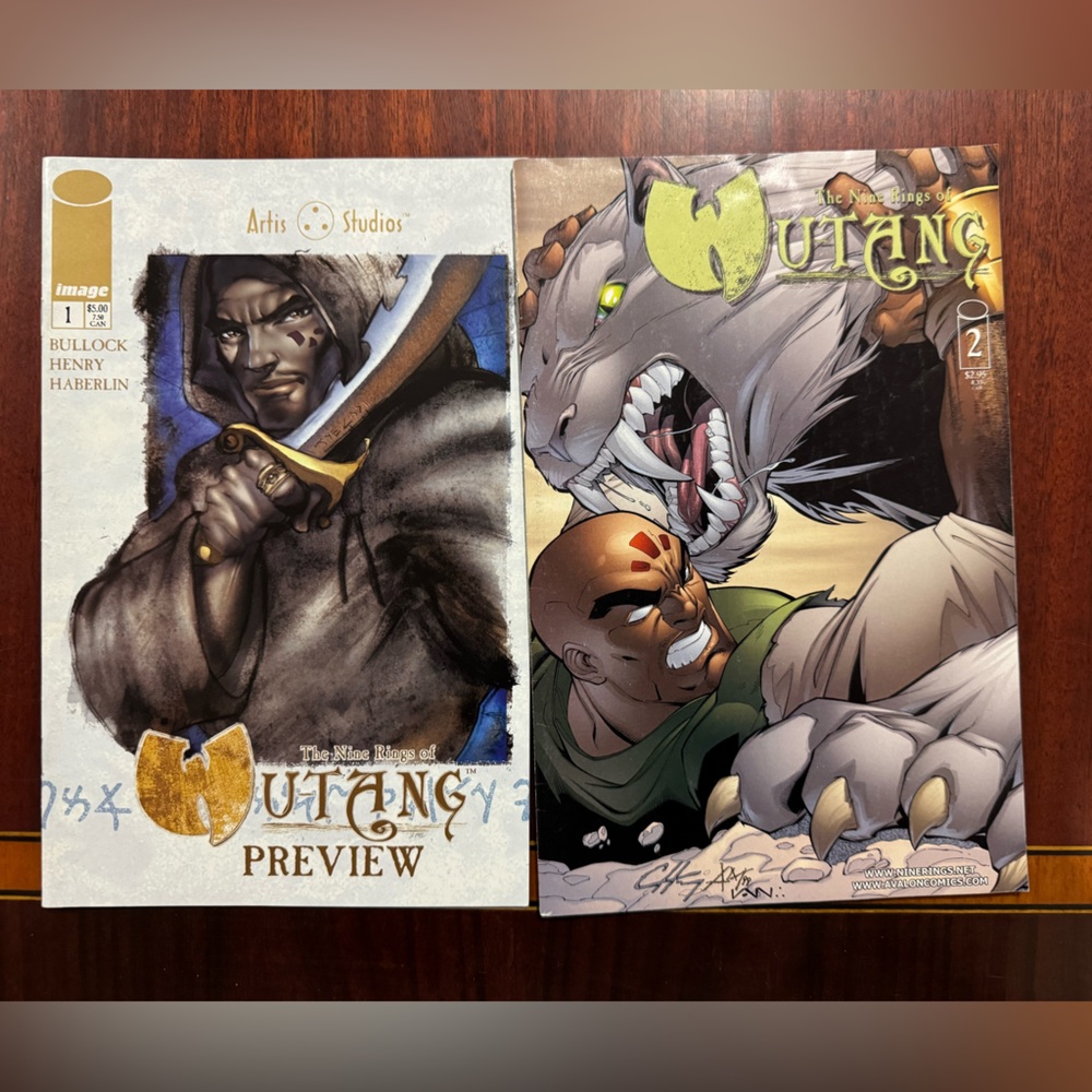 The Nine Rings of Wutang Comics Hiphop Series Collectors Items Rare Set